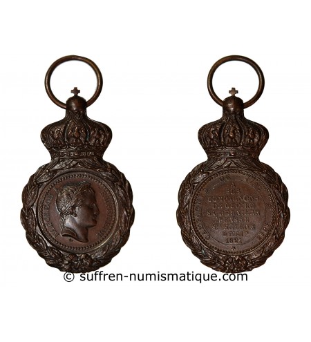 NAPOLEON Ier - MEDAILLE DE SAINTE-HELENE SANS RUBAN