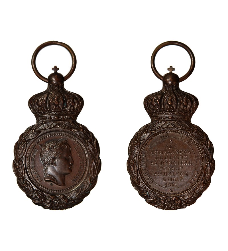 NAPOLEON Ier - MEDAILLE DE SAINTE-HELENE SANS RUBAN