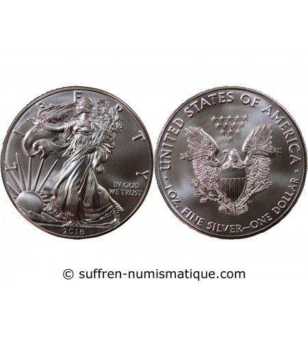 USA, SILVER EAGLE - ONCE D'ARGENT 2016