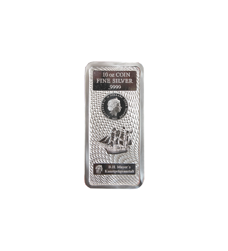 ILES-COOK - 10 DOLLARS / 10 OZ / 311 Gr ARGENT 2021