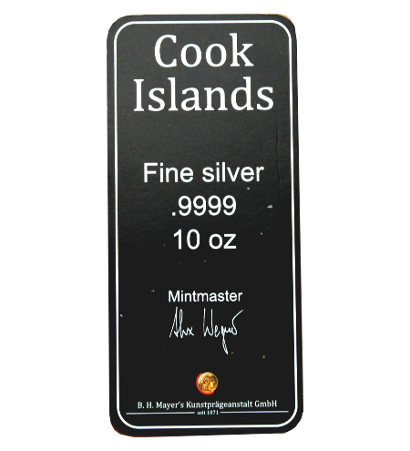 ILES-COOK - 10 DOLLARS / 10 OZ / 311 Gr ARGENT 2021