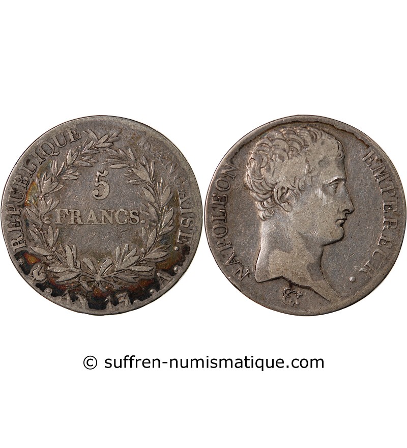 NAPOLEON Ier - 5 FRANCS AN 13 A PARIS "Type République"﻿﻿