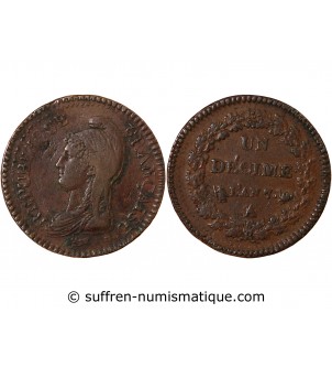 DUPRÉ - DECIME AN 7 A PARIS