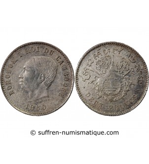 CAMBODGE, NORODOM Ier - 2 FRANCS ARGENT 1860
