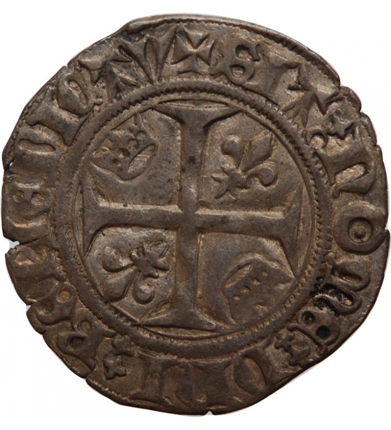 CHARLES VI﻿ LE FOU - BLANC "Dit Guénar" SAINTE MENEHOULD 1380 / 1422﻿