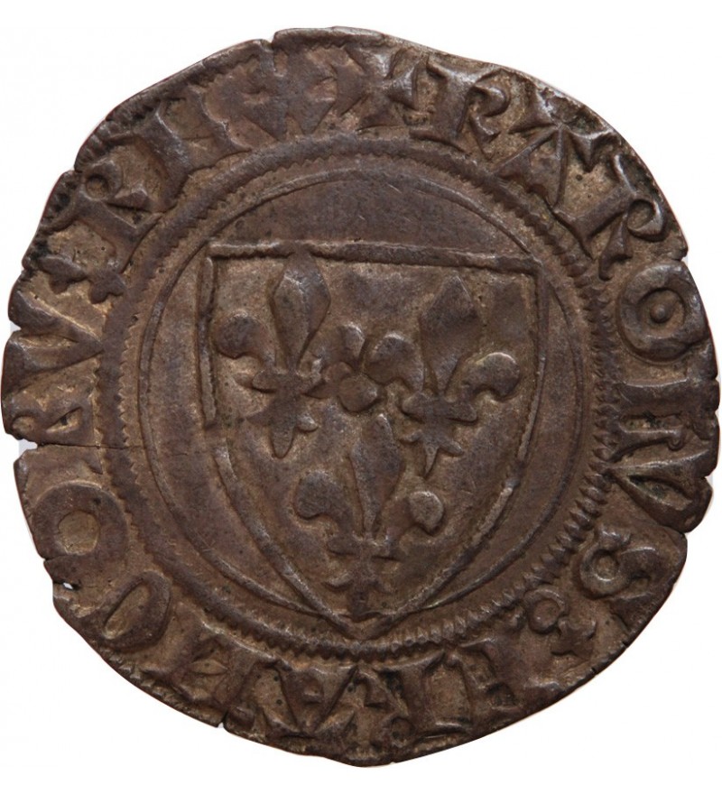 CHARLES VI﻿ LE FOU - BLANC "Dit Guénar" SAINTE MENEHOULD 1380 / 1422﻿