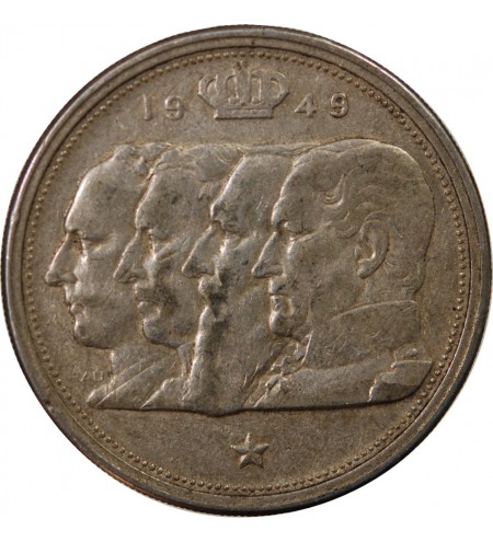 BELGIQUE, PRINCE CHARLES - 100 FRANCS ARGENT 1949 - DYNASTIE