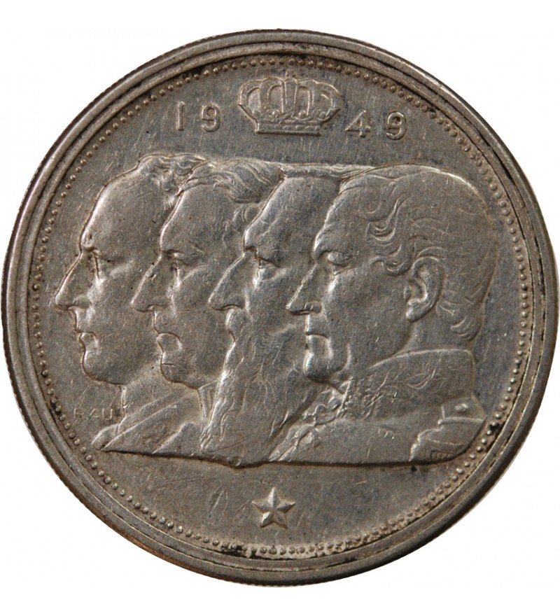 50 francs - BELGICA 1951 BELGIË 50 FRANCS ARGENT TYPE MERCURE