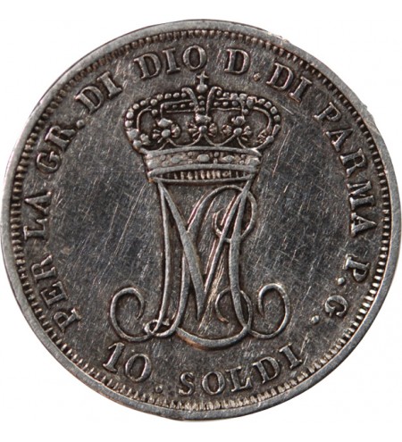 ITALIE, DUCHE DE PARME, MARIE-LOUISE - 10 SOLDI ARGENT 1815