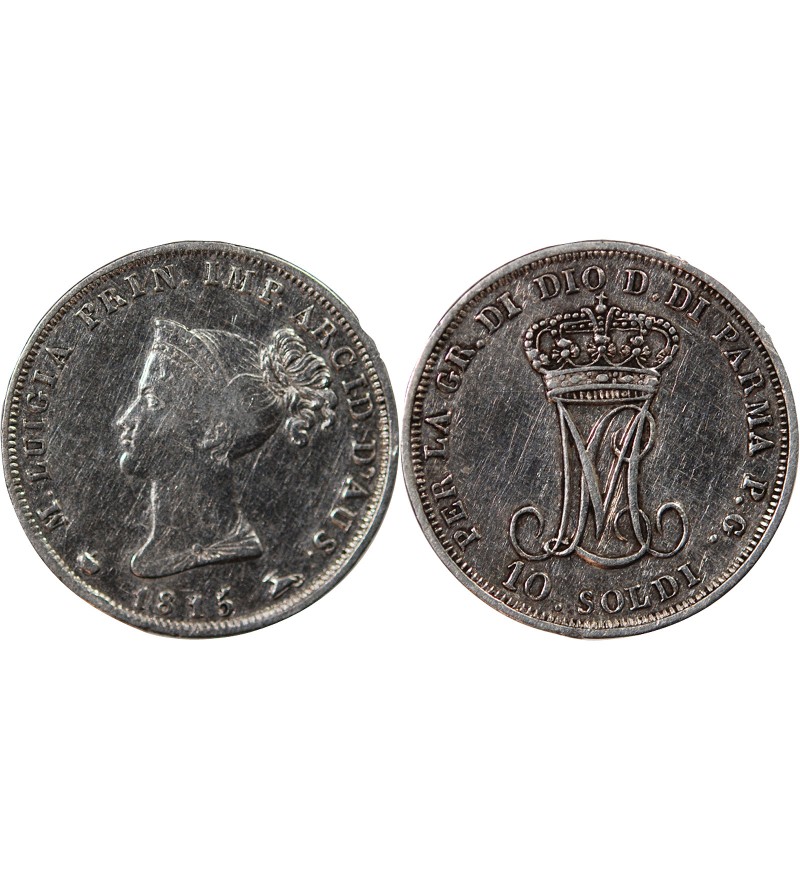 ITALIE, DUCHE DE PARME, MARIE-LOUISE - 10 SOLDI ARGENT 1815
