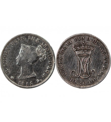 ITALIE, DUCHE DE PARME, MARIE-LOUISE - 10 SOLDI ARGENT 1815