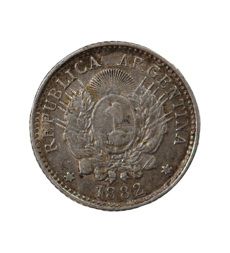 ARGENTINE - 10 CENTAVOS ARGENT 1882