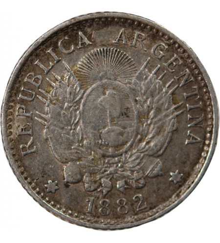 ARGENTINE - 10 CENTAVOS ARGENT 1882