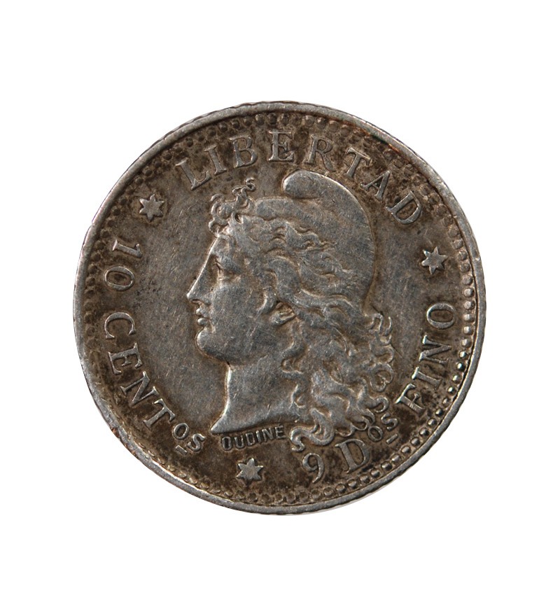 ARGENTINE - 10 CENTAVOS ARGENT 1882