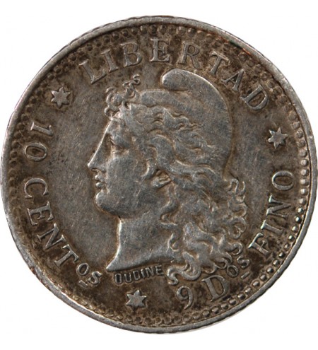 ARGENTINE - 10 CENTAVOS ARGENT 1882