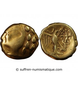 CARNUTES, REGION DE LA BEAUCE - 1/2 STATERE D'OR "A l'Aigle"