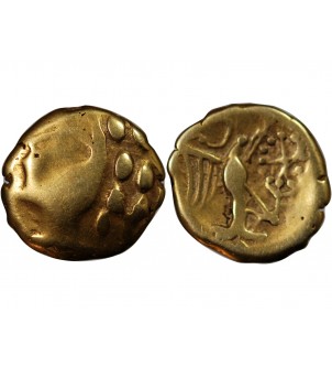 CARNUTES, REGION DE LA BEAUCE - 1/2 STATERE D'OR "A l'Aigle" 2
