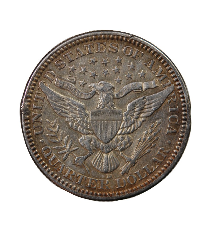 USA - 25 CENTS ARGENT "Barber Quarter" 1916 DENVER