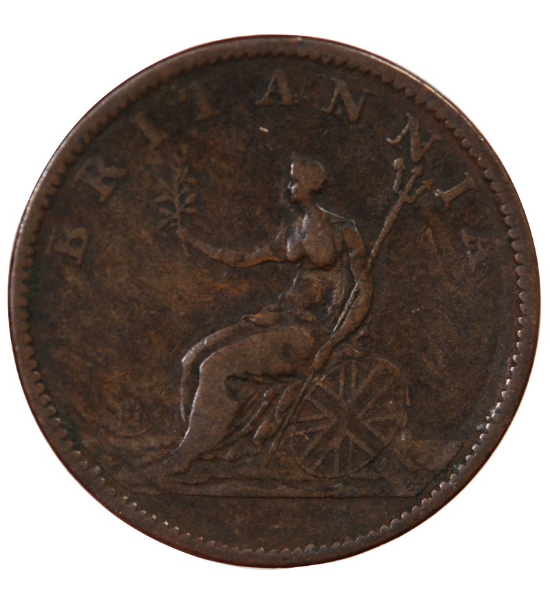 GRANDE-BRETAGNE, GEORGES III - 1/2 PENNY 1806
