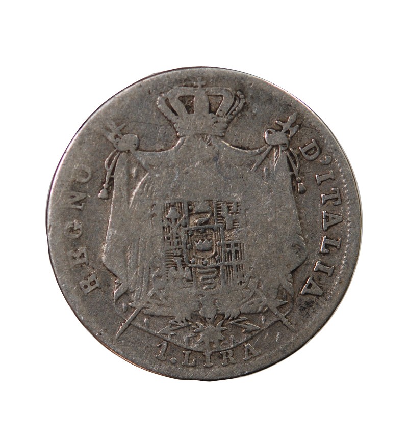 ITALIE, NAPOLEON Ier - LIRA ARGENT 1811 B BOLOGNE