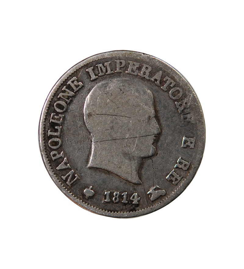 ITALIE, NAPOLEON Ier - 10 SOLDI 1814 M MILAN