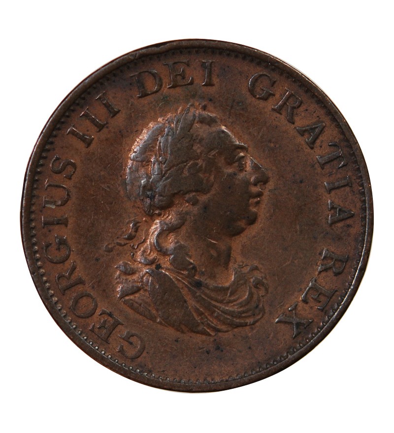 GRANDE-BRETAGNE, GEORGES III - 1/2 PENNY 1799