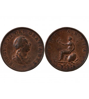 GRANDE-BRETAGNE, GEORGES III - 1/2 PENNY 1799 2