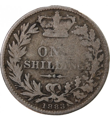 GRANDE-BRETAGNE, VICTORIA - SHILLING ARGENT 1883