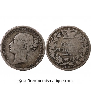 GRANDE-BRETAGNE, VICTORIA - SHILLING ARGENT 1883