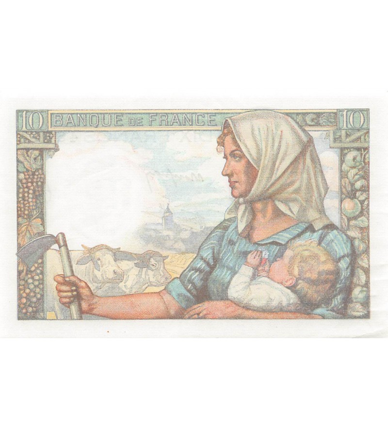 FRANCE, MINEUR - 10 FRANCS 15/10/1942 - SÉRIE O.10 - SUP+