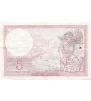 FRANCE, VIOLET - 5 FRANCS 19/10/1939 - TTB+ 2