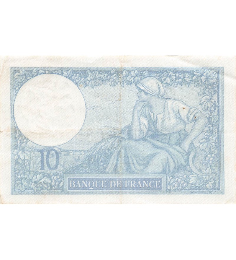 FRANCE - 10 FRANCS MINERVE 02/01/1941 - TTB+