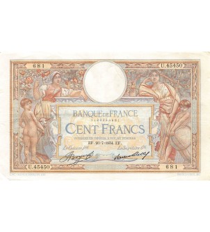 FRANCE, LUC-OLIVIER MERSON - 100 FRANCS 26/07/1934 - TTB+
