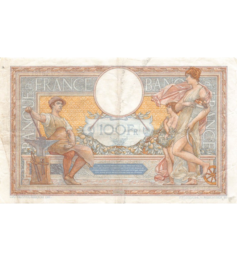 FRANCE, LUC-OLIVIER MERSON - 100 FRANCS 11/10/1934 - TTB
