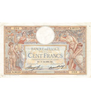 FRANCE, LUC-OLIVIER MERSON - 100 FRANCS 11/10/1934 - TTB 2