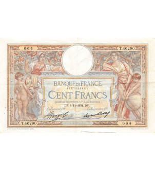 FRANCE, LUC-OLIVIER MERSON - 100 FRANCS 11/10/1934 - TTB 2