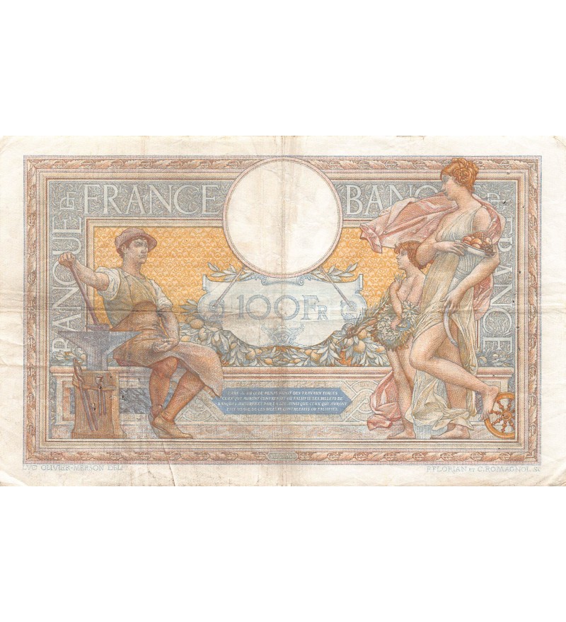 FRANCE, LUC-OLIVIER MERSON - 100 FRANCS 28/03/1935 - TTB