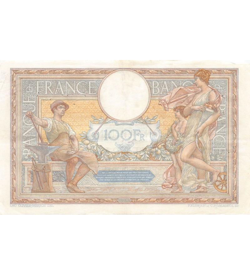 FRANCE, LUC-OLIVIER MERSON - 100 FRANCS 28/11/1935 - TTB+