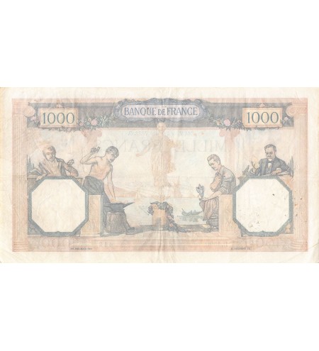 FRANCE, CÉRÈS ET MERCURE - 1000 FRANCS 28/04/1932 - TTB