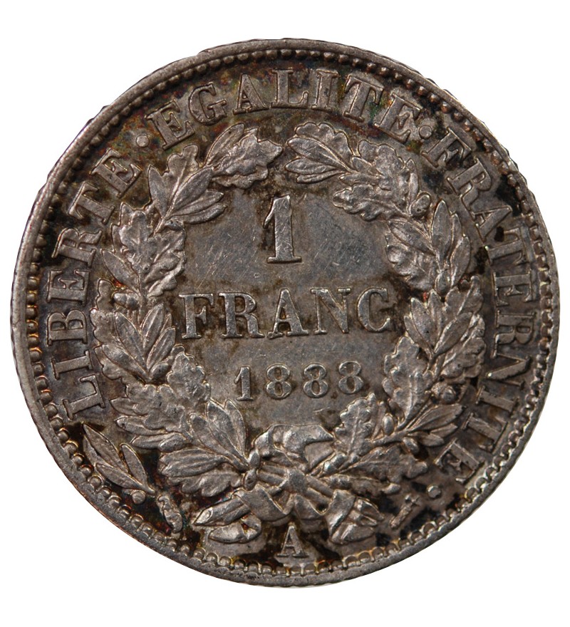 CERES ﻿- 1 FRANC ARGENT 1887 A PARIS