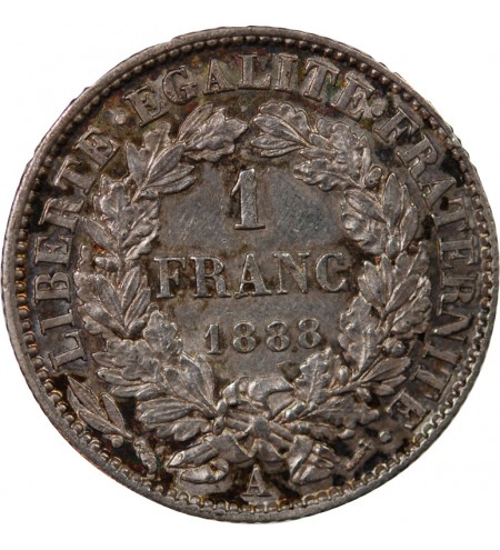 CERES ﻿- 1 FRANC ARGENT 1887 A PARIS