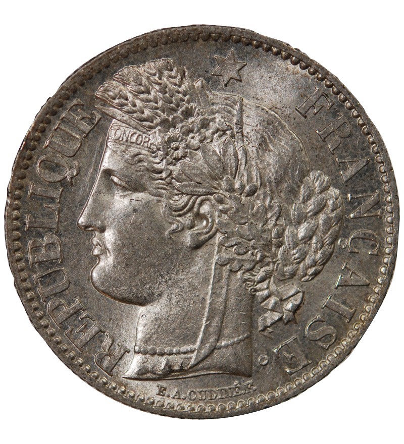 CERES ﻿- 2 FRANCS ARGENT 1887 A PARIS