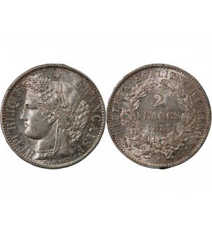 CERES ﻿- 2 FRANCS ARGENT 1887 A PARIS 2