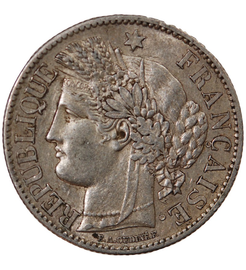 CERES ﻿- 2 FRANCS ARGENT 1881 A PARIS