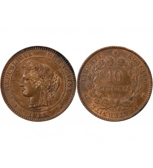 CERES ﻿- 10 CENTIMES 1889 A PARIS﻿ 2