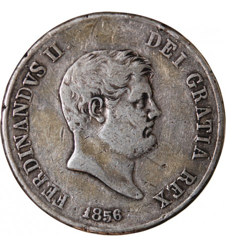 ITALIE, ROYAUME DES DEUX-SICILES, FERDINAND II - 120 GRANA ARGENT 1856