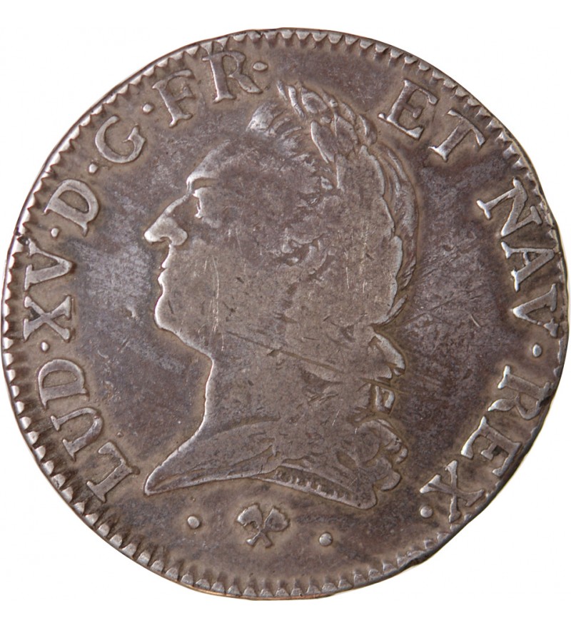 LOUIS XV - ÉCU ARGENT A LA VIEILLE TÊTE 1774 L BAYONNE