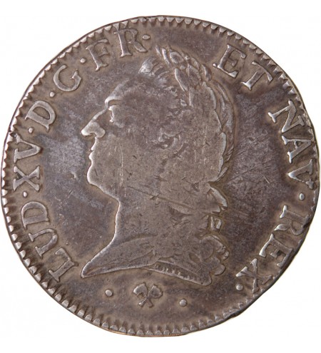 LOUIS XV - ÉCU ARGENT A LA VIEILLE TÊTE 1774 L BAYONNE