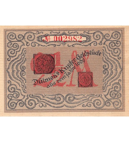 ALLEMAGNE, DULMEN - 2,5 MARK 1921