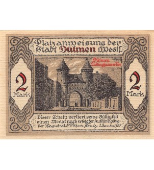 ALLEMAGNE, DULMEN - 2 MARK 1921 2